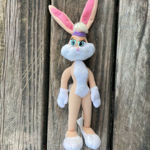 LOONEY TOONS SPACE JAM VINTAGE 1996 BABS BUNNY PLUSH FIGURE TOY